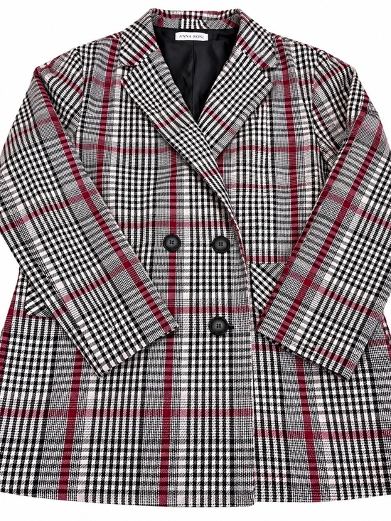 Ophelia Roe Jackets & Blazers - Ophelia Roe Women's Red Plaid Double-Breasted Blazer size Large